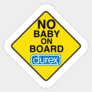 No Baby on Board Decal Sticker